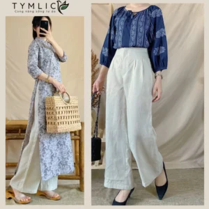 Ảnh sản phẩm Quần linen kem Q438 TYMLIC từ niêm yết nguồn.